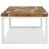 vidaXL Table basse Teck Résine 60x60x40 cm