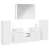 vidaXL Ensemble de mobilier de salle de bain 6 pc Blanc