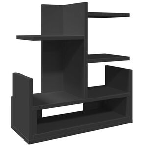 vidaXL Organisateur de bureau noir 49x20x52,5 cm bois d'ing&eacute;nierie