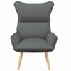 vidaXL Fauteuil relaxant Gris foncé 69 x 74 x 93 cm tissu