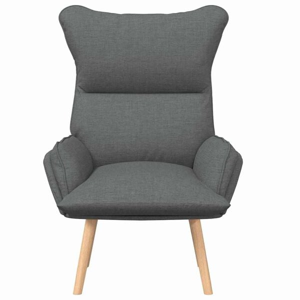 vidaXL Fauteuil relaxant Gris foncé 69 x 74 x 93 cm tissu