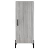 vidaXL Buffet haut Sonoma gris 34,5x34x180 cm Bois d'ing&eacute;nierie