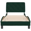 vidaXL Cadre de lit sans matelas vert fonc&eacute; 80x200 cm velours