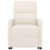 vidaXL Fauteuil de massage Beige Tissu microfibre