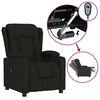 vidaXL Fauteuil inclinable &eacute;lectrique Noir Tissu