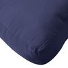 vidaXL Coussin de palette bleu marine 120x40x12 cm tissu