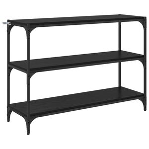 vidaXL Biblioth&egrave;que Ch&ecirc;ne noir 100 x 33 x 70,5 cm