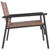vidaXL Chaise de jardin 2 pcs Noir 79 x 56 x 73.5cm polyrotin