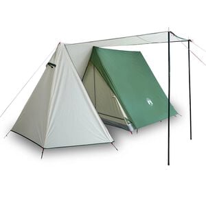 vidaXL Tente de camping 3 personnes vert imperm&eacute;able