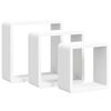 vidaXL &Eacute;tag&egrave;res murales sous forme de cube 3 pcs Blanc MDF