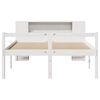 vidaXL Lit bibliothèque sans matelas blanc 135x190 cm bois pin massif