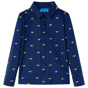 Chemise pour enfants bleu marine 92