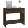 vidaXL Table console chêne fumé 89x41x76,5 cm bois d'ingénierie