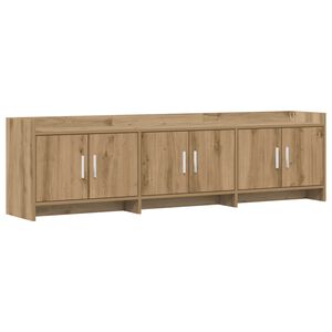 vidaXL Meuble TV 168 x 33 x 47 cm Ch&ecirc;ne artisanal Bois d'ing&eacute;nierie