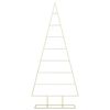 vidaXL Arbre de Noël en métal Doré 210 cm Acier peint par poudre