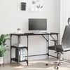 vidaXL Bureau Ch&ecirc;ne noir 120 x 50 x 75 cm Bois d'ing&eacute;nierie