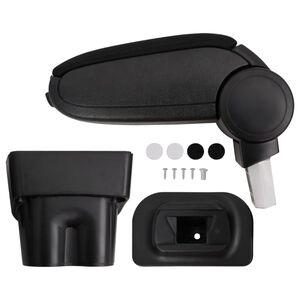 vidaXL Accoudoir de voiture noir, 17x32x(35,5-52) cm, ABS