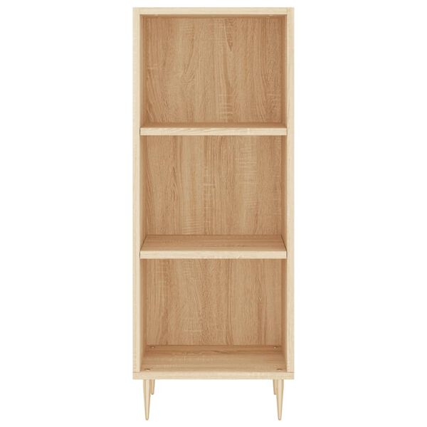 vidaXL Buffet ch&ecirc;ne sonoma 34,5x32,5x90 cm bois d'ing&eacute;nierie