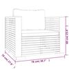 vidaXL Salon de jardin 7 pcs avec coussins Bois de teck solide