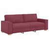 vidaXL Canap&eacute; 3 pcs Bordeaux 220 x 80 x 84 cm Tissu en lin m&eacute;lang&eacute;