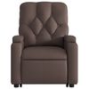 vidaXL Fauteuil inclinable de massage Marron Similicuir