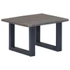 vidaXL Table basse avec bord naturel Gris 60x60x40 cm Bois d'acacia