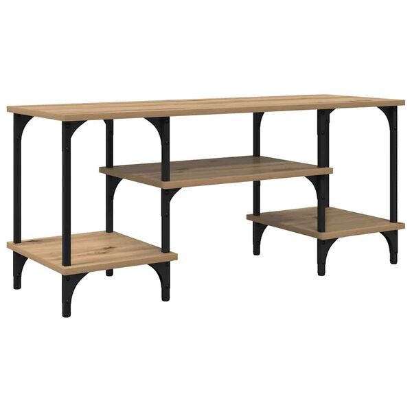 vidaXL Meuble TV Ch&ecirc;ne artisanal 102 x 35 x 45,5 cm