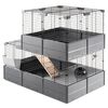Ferplast Cage &agrave; lapins Multipla Double 107,5x72x96,5 cm Noir