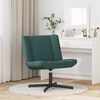 vidaXL Chaise pivotante Vert fonc&eacute; 63 x 75 x 76 cm tissu