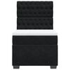 vidaXL Sommier &agrave; lattes de lit avec matelas Noir 90x190 cm Velours