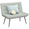 vidaXL Banc gris clair 110x74x84 cm velours