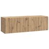 vidaXL Meuble TV mural 98 x 31 x 30 cm Ch&ecirc;ne artisanal