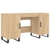 vidaXL Bureau ch&ecirc;ne sonoma 140x50x75 cm bois d'ing&eacute;nierie