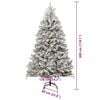 vidaXL Sapin de No&euml;l artificiel Vert et blanc 300 cm PVC et m&eacute;tal