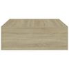 vidaXL Table basse Chêne sonoma 100x100x35 cm Bois d'ingénierie