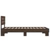 vidaXL Cadre de lit sans matelas ch&ecirc;ne marron 90x190 cm