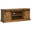 VidaXL Meuble TV HALDEN 2 portes coulissantes 150x40x60 cm bois massif