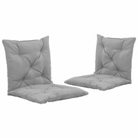 vidaXL Coussins de chaise pivotante 2 pcs Gris 50 cm