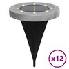 vidaXL Lampes solaires de sol et piquets de sol ext&eacute;rieur 12 pcs
