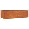 vidaXL Lit sur&eacute;lev&eacute; de jardin rouill&eacute; 160x80x45 cm acier corten