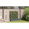 vidaXL Cache-pot de jardin 3 pcs Gris Clair 120 x 40 x 125,5 cm Acier