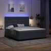 vidaXL Lit &agrave; ressorts avec matelas Gris fonc&eacute; 180 x 200 cm Velours