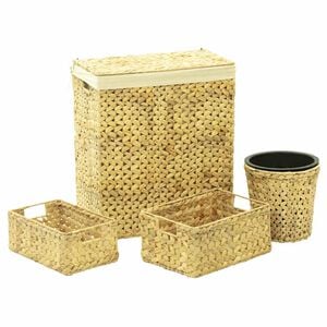 vidaXL Ensemble de salle de bain 4 pcs Jacinthe d&rsquo;eau