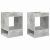 vidaXL Table d'appoint 2 pcs Gris b&eacute;ton 40 x 40 x 56 cm