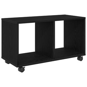 vidaXL Table d'appoint Ch&ecirc;ne noir 72 x 33 x 42,5 cm Bois d'ing&eacute;nierie