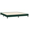 vidaXL Sommier &agrave; lattes de lit et matelas vert fonc&eacute; 200x210cm velours