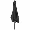 vidaXL Parasol d'ext&eacute;rieur avec m&acirc;t en m&eacute;tal 300x200 cm anthracite