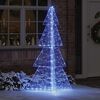 vidaXL Sapin de No&euml;l avec 240 LED Bleu 180 cm Acrylique