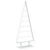 vidaXL Arbre de No&euml;l en m&eacute;tal KUOPIO 150 cm Acier Blanc