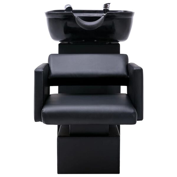 vidaXL Unit&eacute; de rin&ccedil;age de shampoing avec chaises de salon Similicuir